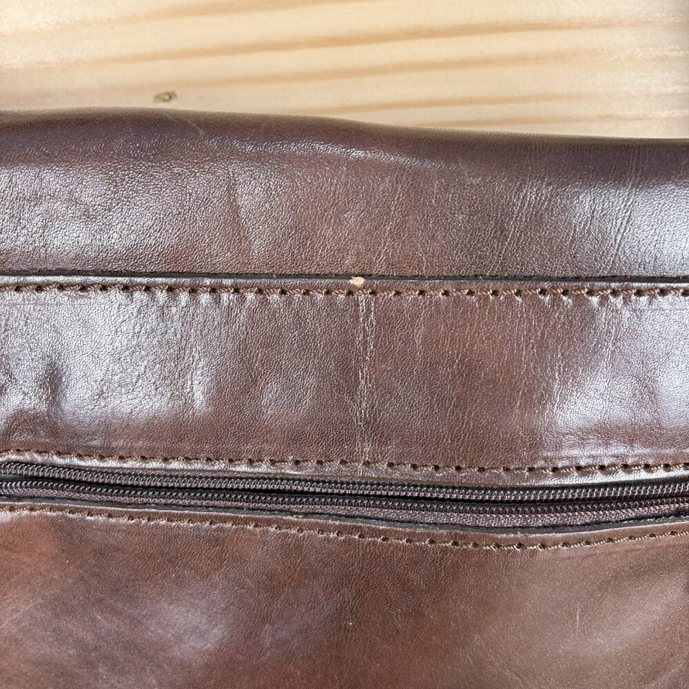 Vera Pelle brown leather crossbody - Picture 7 of 7